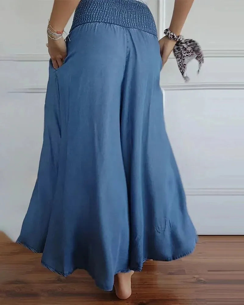 Sylvie | Pantalon Large Taille Haute Ultra Confortable