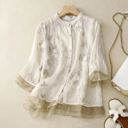 Laurienne – Blouse Brodée