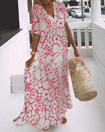 Francine | Robe D'Été Fluide en Viscose Soyeuse