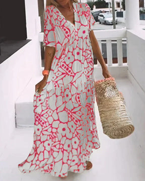 Francine | Robe D'Été Fluide en Viscose Soyeuse