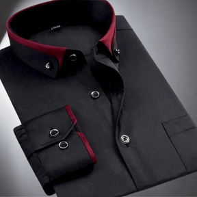Matteo | Chemise Élégante À Col Contrasté