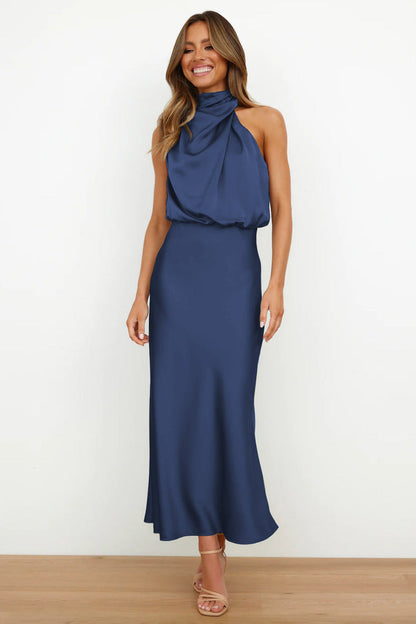 Lorin | Robe Midi Glamour à Épaules Dénudées