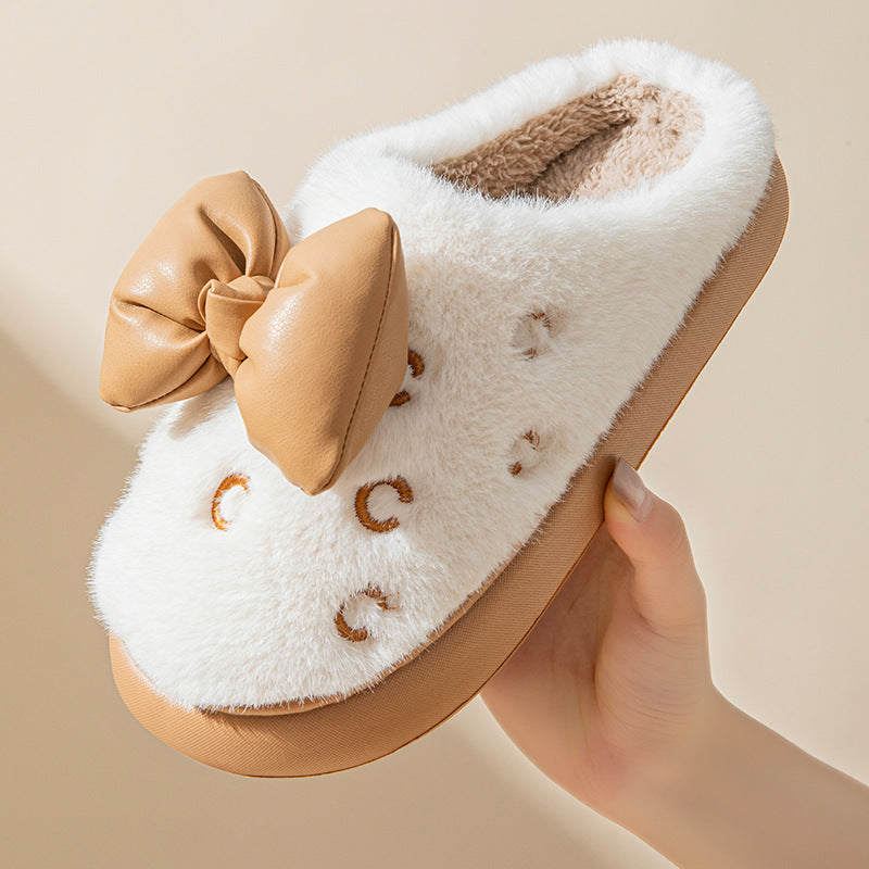 Chaussons Femme Nœud Plateforme - Piedis LTD Chaussons Femme Nœud Plateforme Bottines Piedis LTD Blanc Cassé / 36-37 Piedis LTD Bottines
