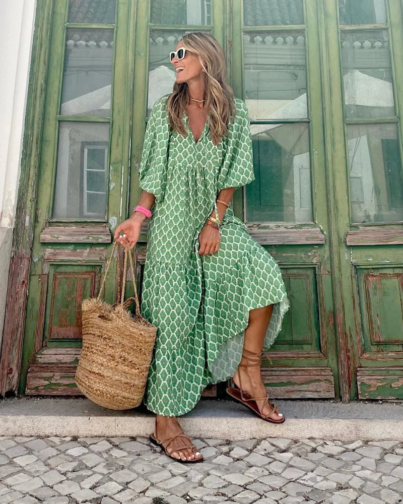 Sandy – Robe Longue Confort Élégant