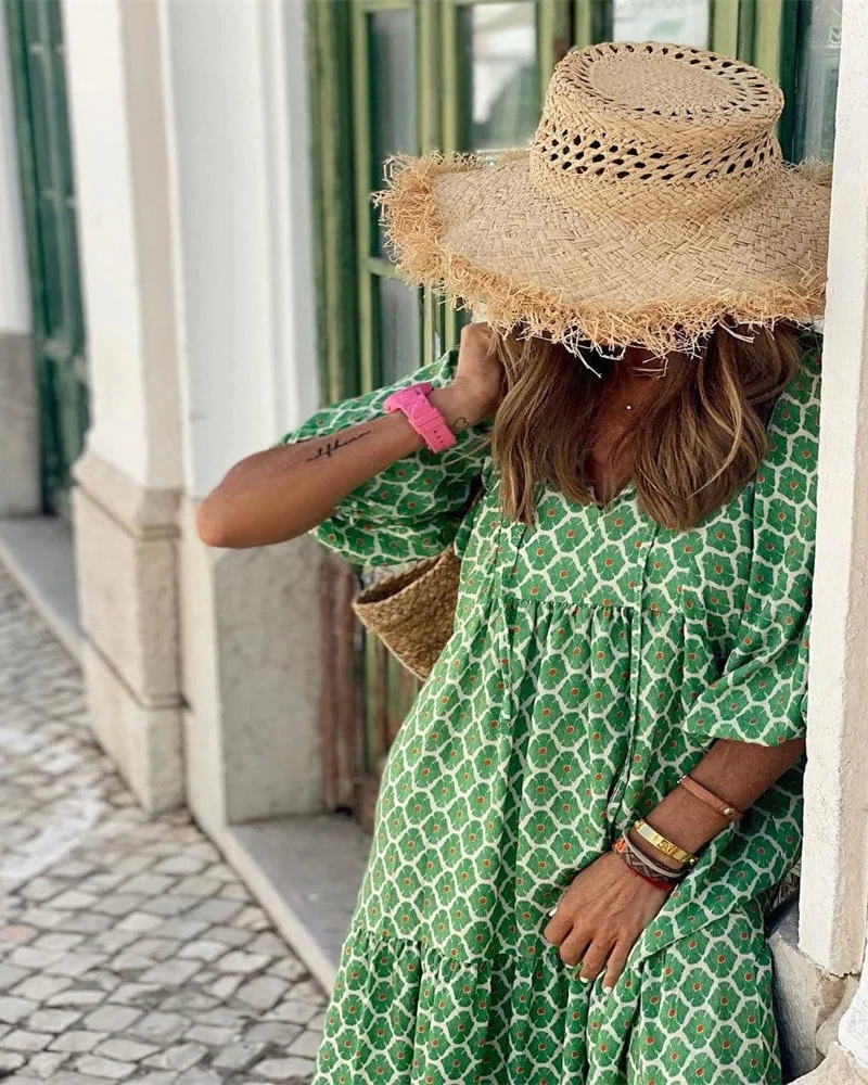 Sandy – Robe Longue Confort Élégant
