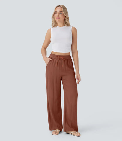 Lisa | Pantalon En Lin Léger Et Élégant