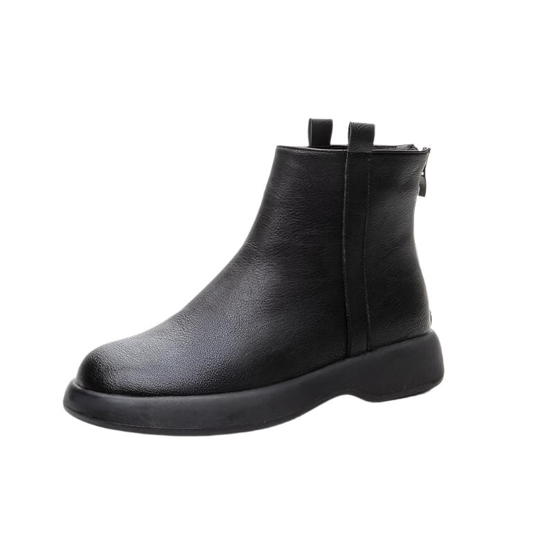 Luciana: Bottines en Cuir Véritable - Piedis LTD Luciana: Bottines en Cuir Véritable 0 Piedis LTD Noir Velours Plus / 35 Piedis LTD 0