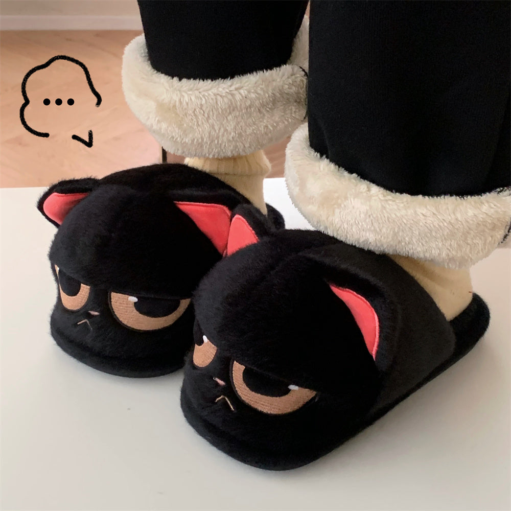 Chaussons Furry Chat Noir Angry - Piedis LTD Chaussons Furry Chat Noir Angry Bottines Piedis LTD Nox / 36-37 Piedis LTD Bottines