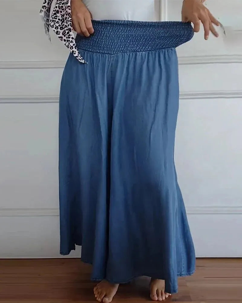 Sylvia | Pantalon Large Taille Haute Ultra Confortable