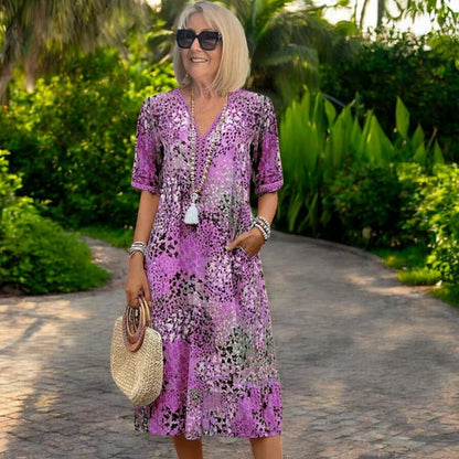 Maelis | Robe Bohème Fluide et Confortable pour le Printemps