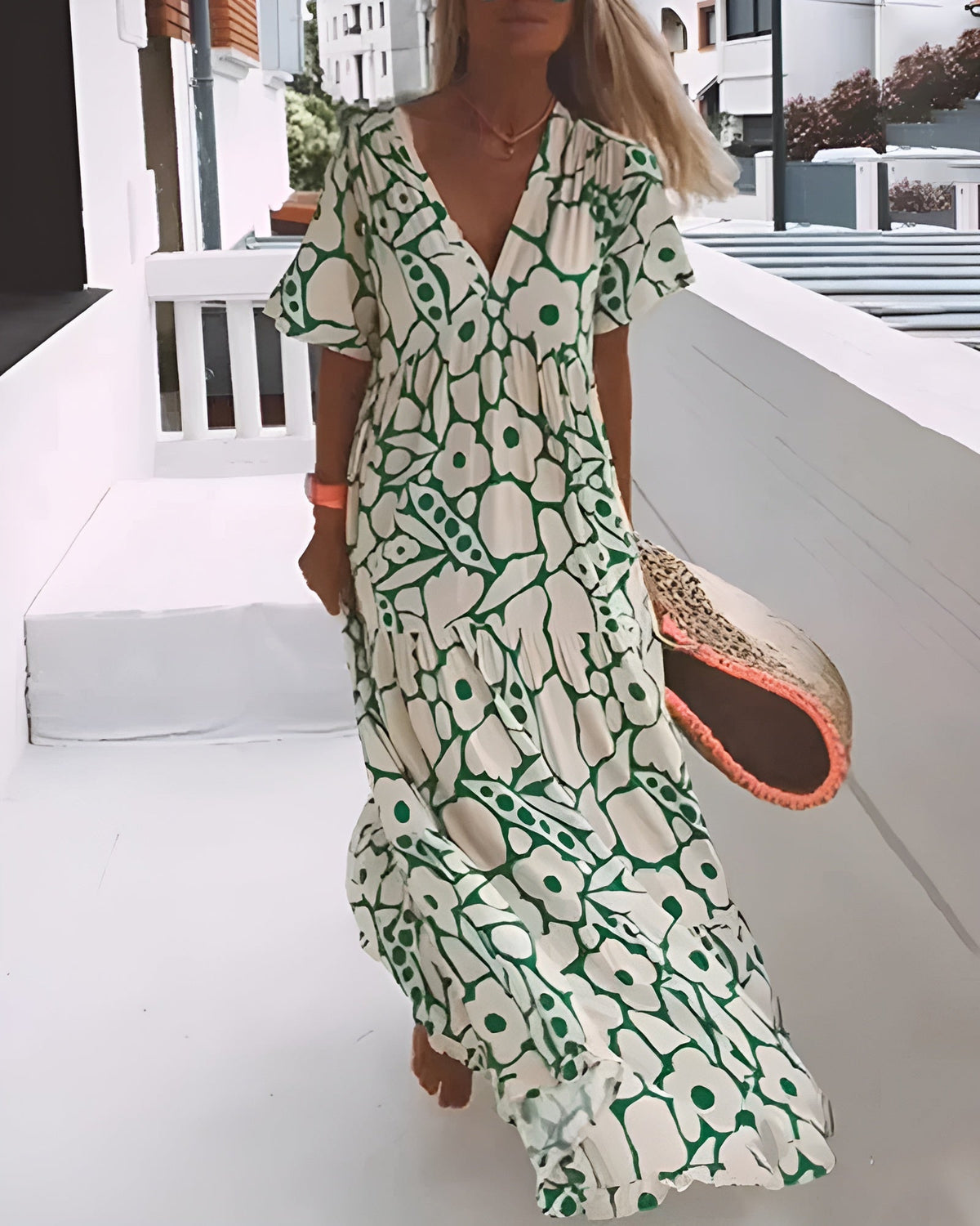 Francine | Robe D'Été Fluide en Viscose Soyeuse