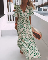 Francine | Robe D'Été Fluide en Viscose Soyeuse