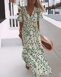 Francine | Robe D'Été Fluide en Viscose Soyeuse