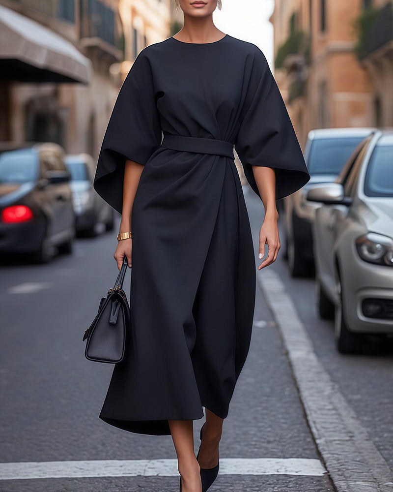 Carlotta | Robe À Manches Lanterne