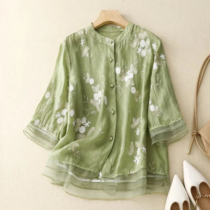 Laurienne – Blouse Brodée