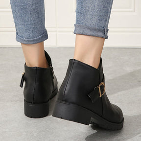 Bottines Courtes à Talon Épais - Piedis LTD Bottines Courtes à Talon Épais Bottines Piedis LTD Noir / 36 Piedis LTD Bottines