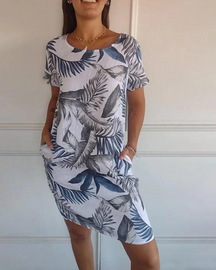 Joana - Robe Imprimée en Coton et Lin
