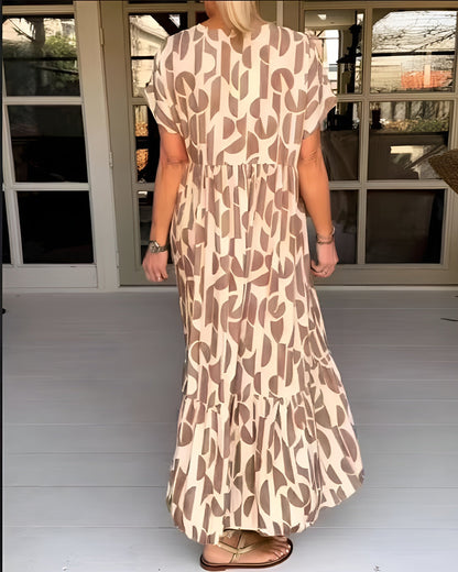 Inès | Robe Fluide À Encolure En V Pour Un Style Estival Élégant