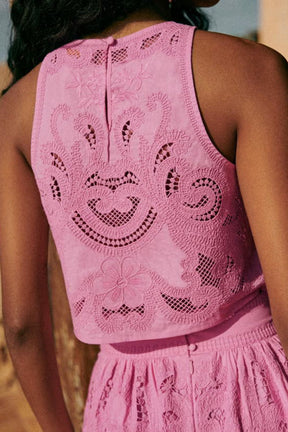 Luna | Ensemble En Dentelle Rose Pour Une Élégance Romantique Et Féminine