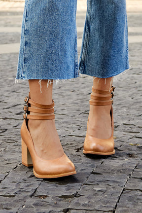 Criselda | Sandales Minimalistes À Talon Bloc Et Bride Cheville