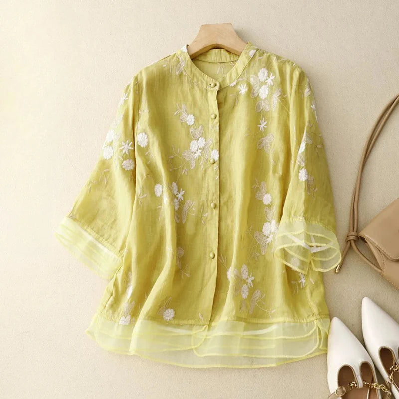 Laurienne – Blouse Brodée