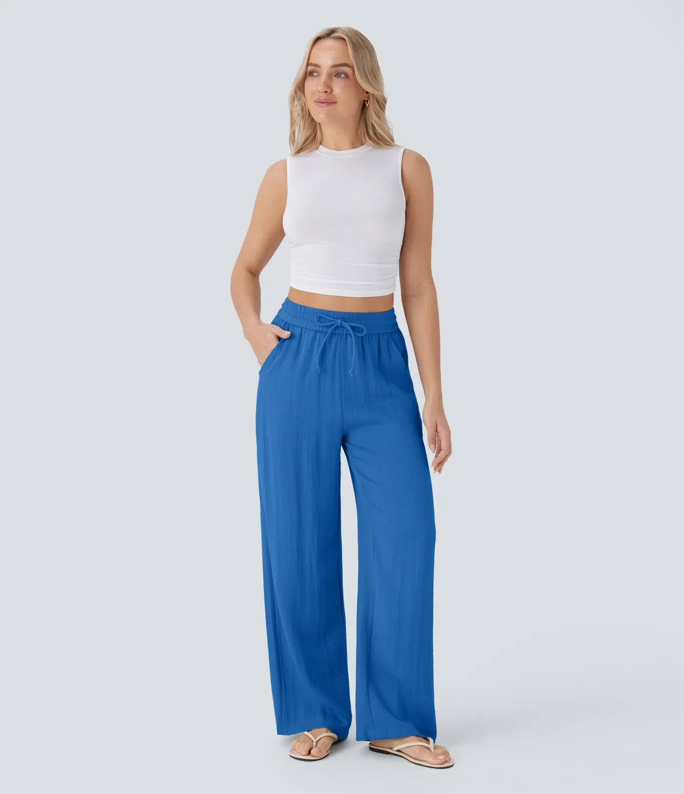 Lisa | Pantalon En Lin Léger Et Élégant