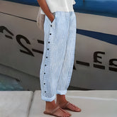 Inger | Pantalon En Lin Léger Et Décontracté