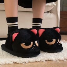 Chaussons Furry Chat Noir Angry - Piedis LTD Chaussons Furry Chat Noir Angry Bottines Piedis LTD Nox / 36-37 Piedis LTD Bottines