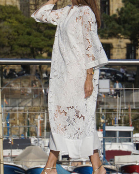 Lucille | Robe Oversize En Coton à Imprimé Artistique