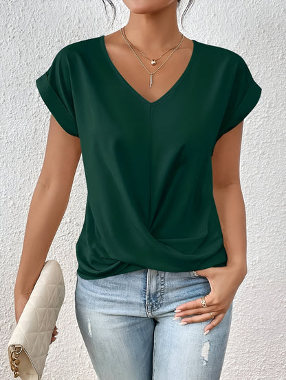Sophie - T-shirt Décontracté à Col Cœur