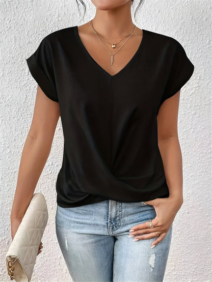 Sophie - T-shirt Décontracté à Col Cœur