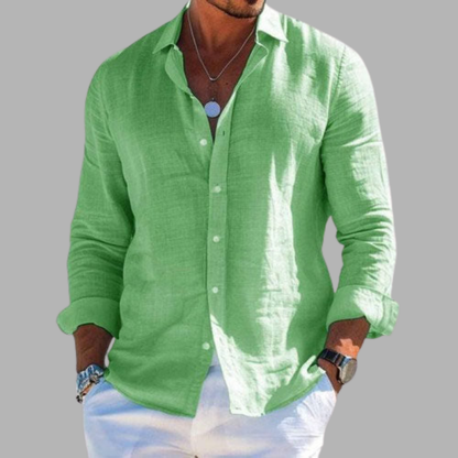 Ariel | Chemise Élégante En Lin Et Coton