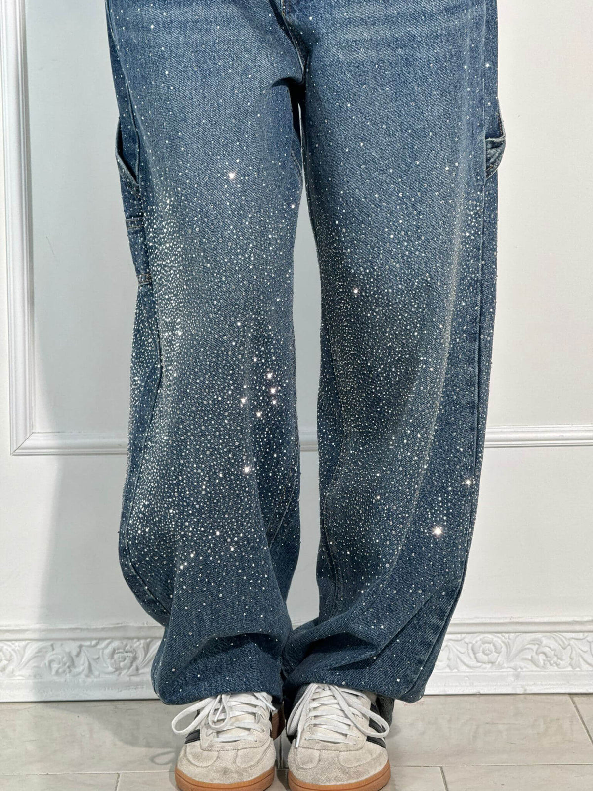 Calypso | Pantalon Taille Haute Jambes Larges Avec Poches