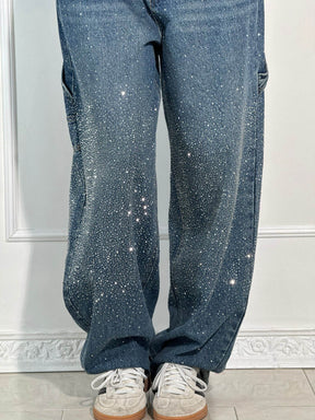Calypso | Pantalon Taille Haute Jambes Larges Avec Poches