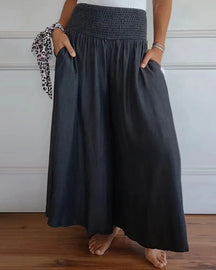 Sylvie | Pantalon Large Taille Haute Ultra Confortable