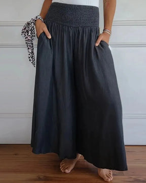 Sylvie | Pantalon Large Taille Haute Ultra Confortable