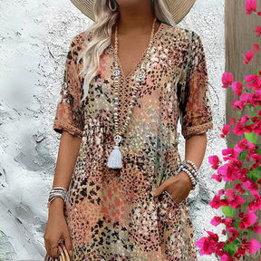 Maelis | Robe Bohème Fluide et Confortable pour le Printemps