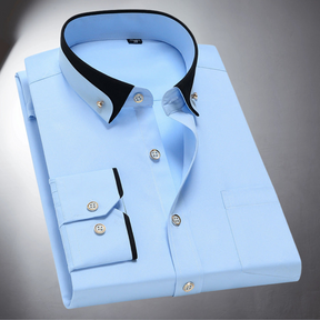 Matteo | Chemise Élégante À Col Contrasté