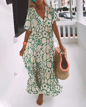 Francine | Robe D'Été Fluide en Viscose Soyeuse
