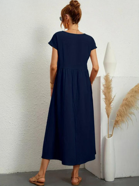 Maëlle | Robe Décontractée En Coton Et Lin