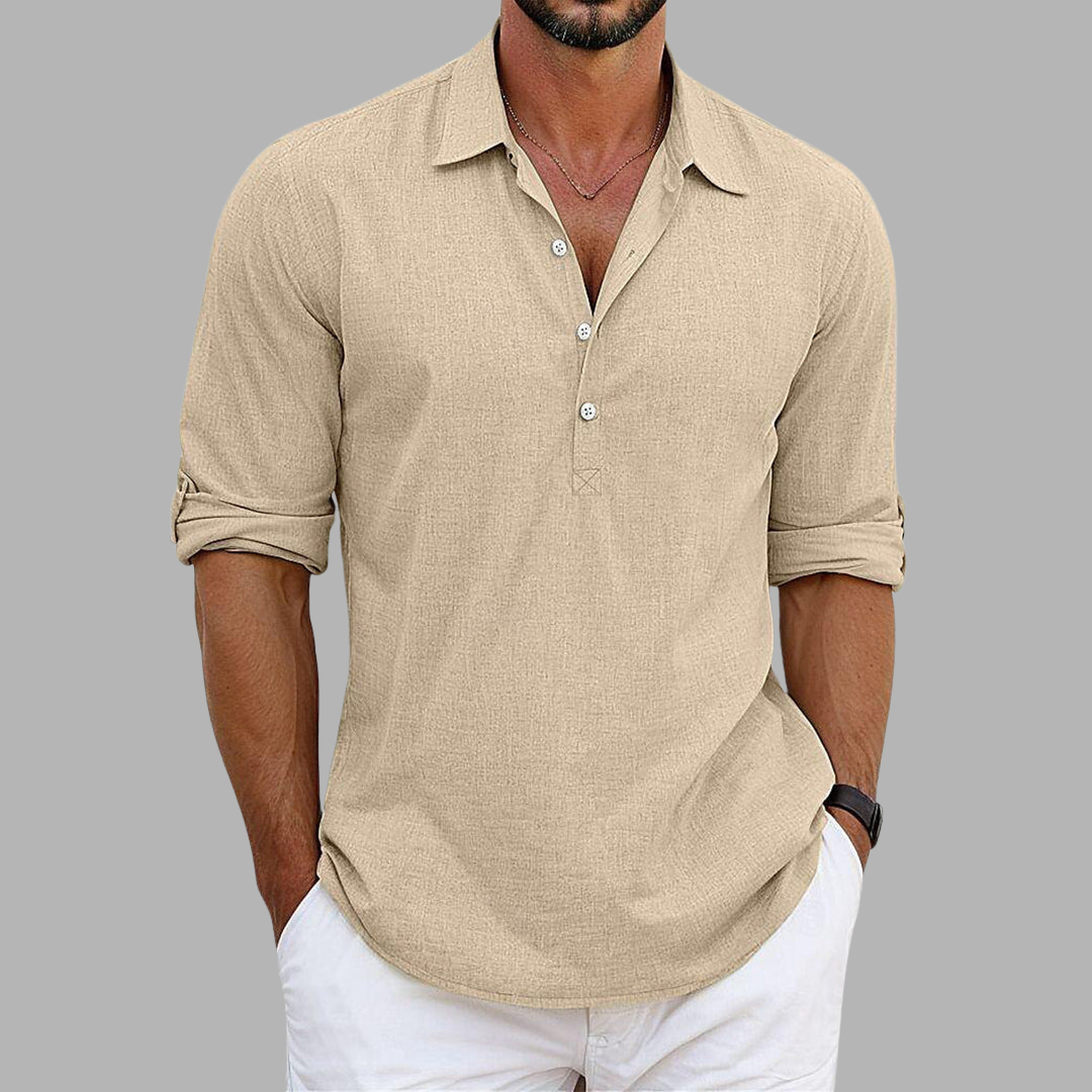 Andrew | Chemise Élégante En Lin Et Coton