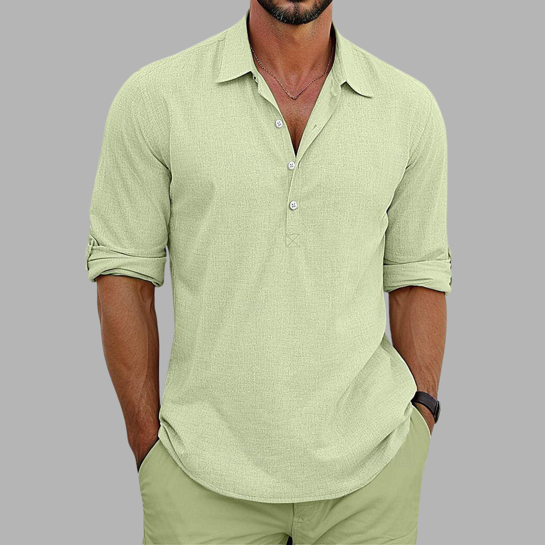 Andrew | Chemise Élégante En Lin Et Coton