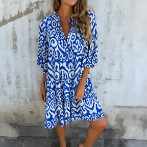 Maëlle | Robe Élégante À Col En V