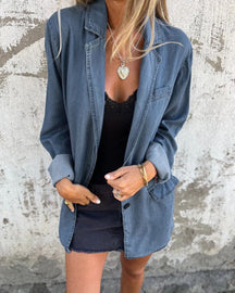 Mireia - Blazer En Denim décontracté 