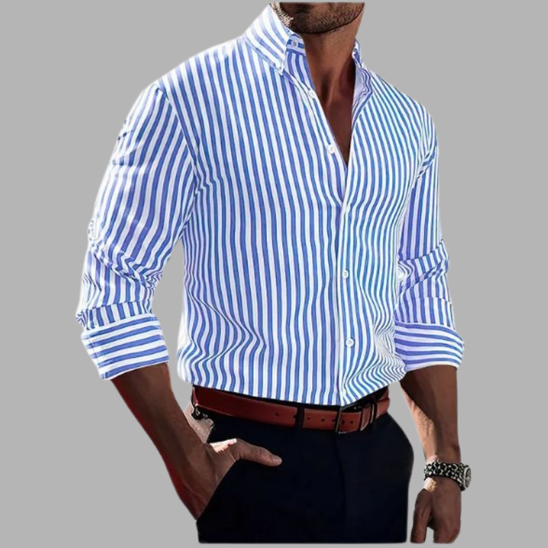 George | Chemise Rayée À Boutons Pour Élégance Et Confort