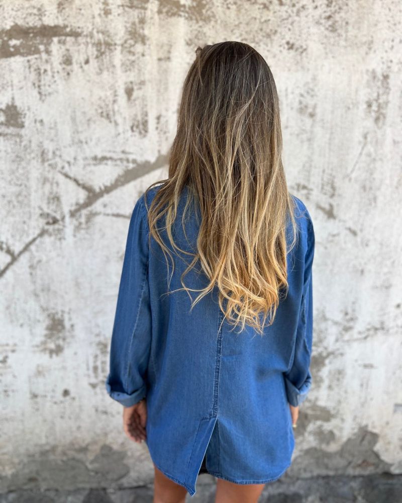 Mireia - Blazer En Denim décontracté 