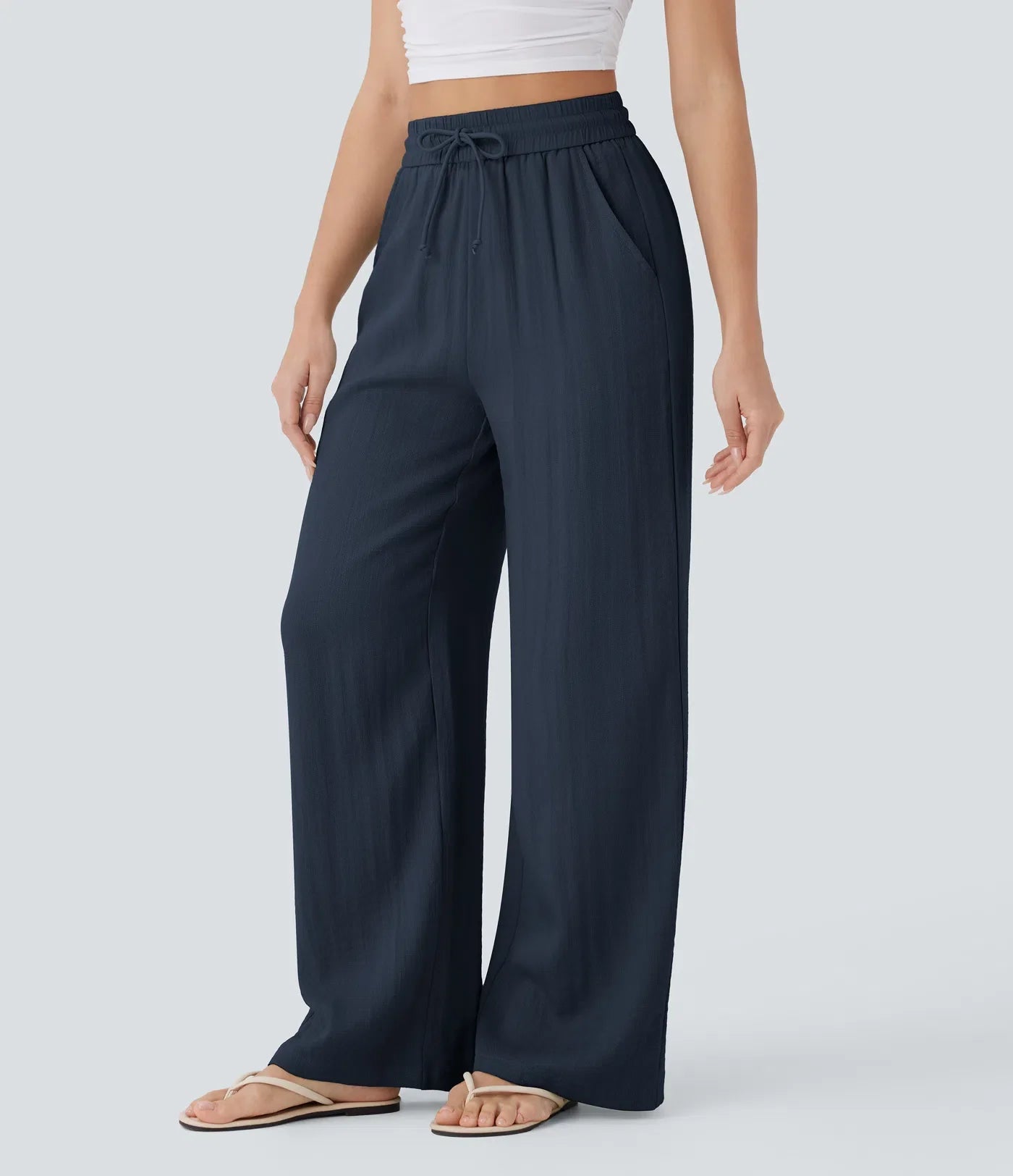 Lisa | Pantalon En Lin Léger Et Élégant