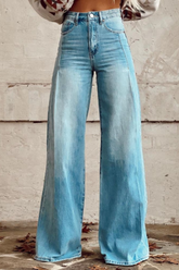 Susy | Pantalon Large En Jean Style Décontracté