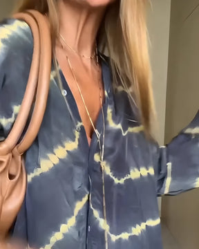 Julia | Robe Longue Bohème À Rayures Élégante