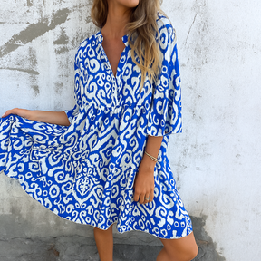 Maëlle | Robe Élégante À Col En V